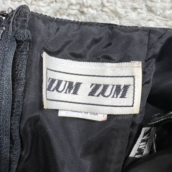 Vintage Prom Homecoming Dress Velvet Satin - Picture 6 of 9